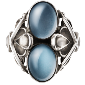 MOONLIGHT BLOSSOM 純銀戒指鑲嵌月光石