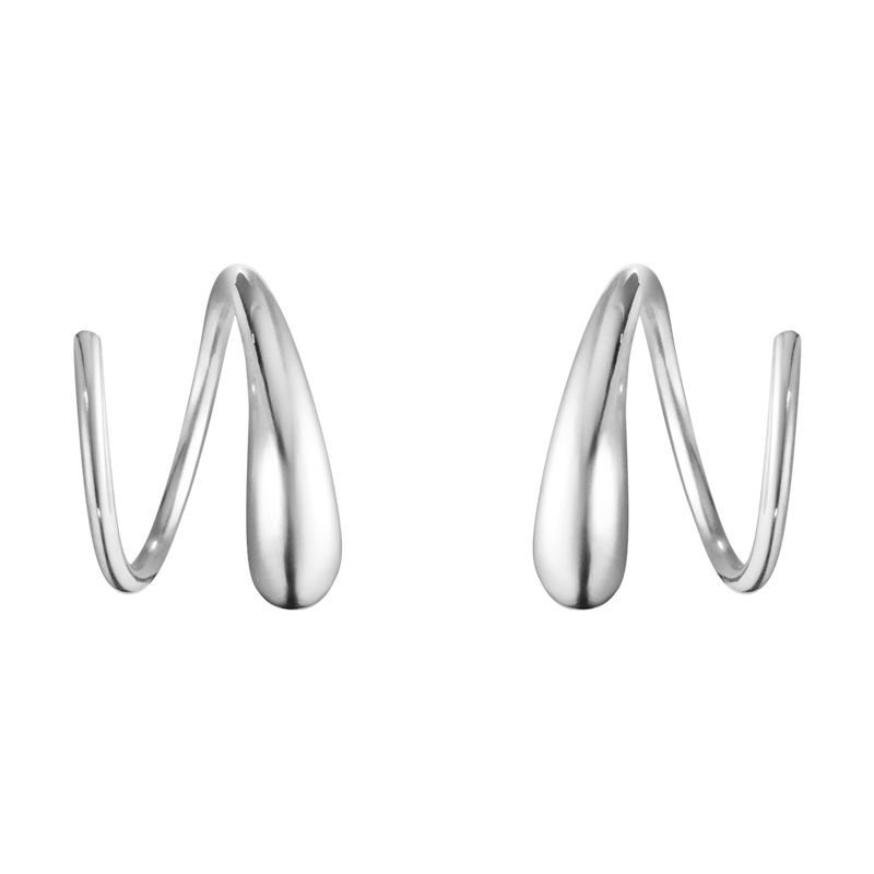 Mercy swirl spiral earring in sterling silver | Georg Jensen