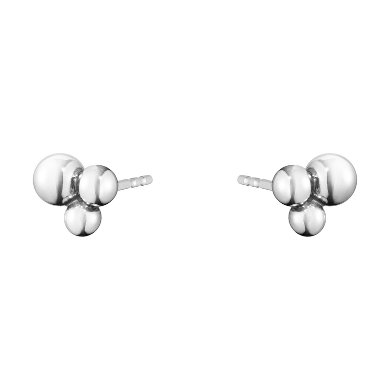 Moonlight Grapes sterling silver ear studs | Georg Jensen