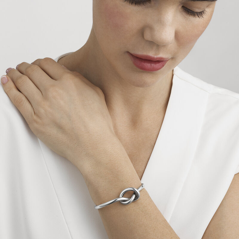 Love Knot Sterling Silver Bangle I Georg Jensen Love Knot Sterling Silver Bangle I