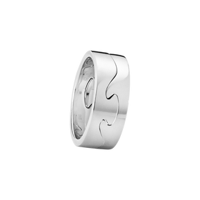 FUSION 2-piece ring - 18 kt. white gold