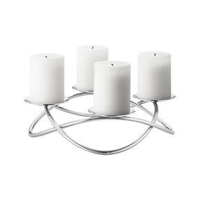 SEASON ljusstake, stor, rostfritt st&aring;l