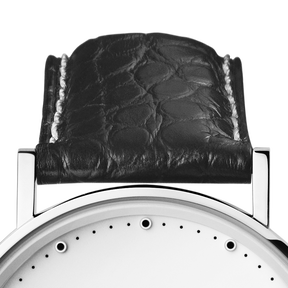 KOPPEL armband - 41mm, svart alligatormönster, medium