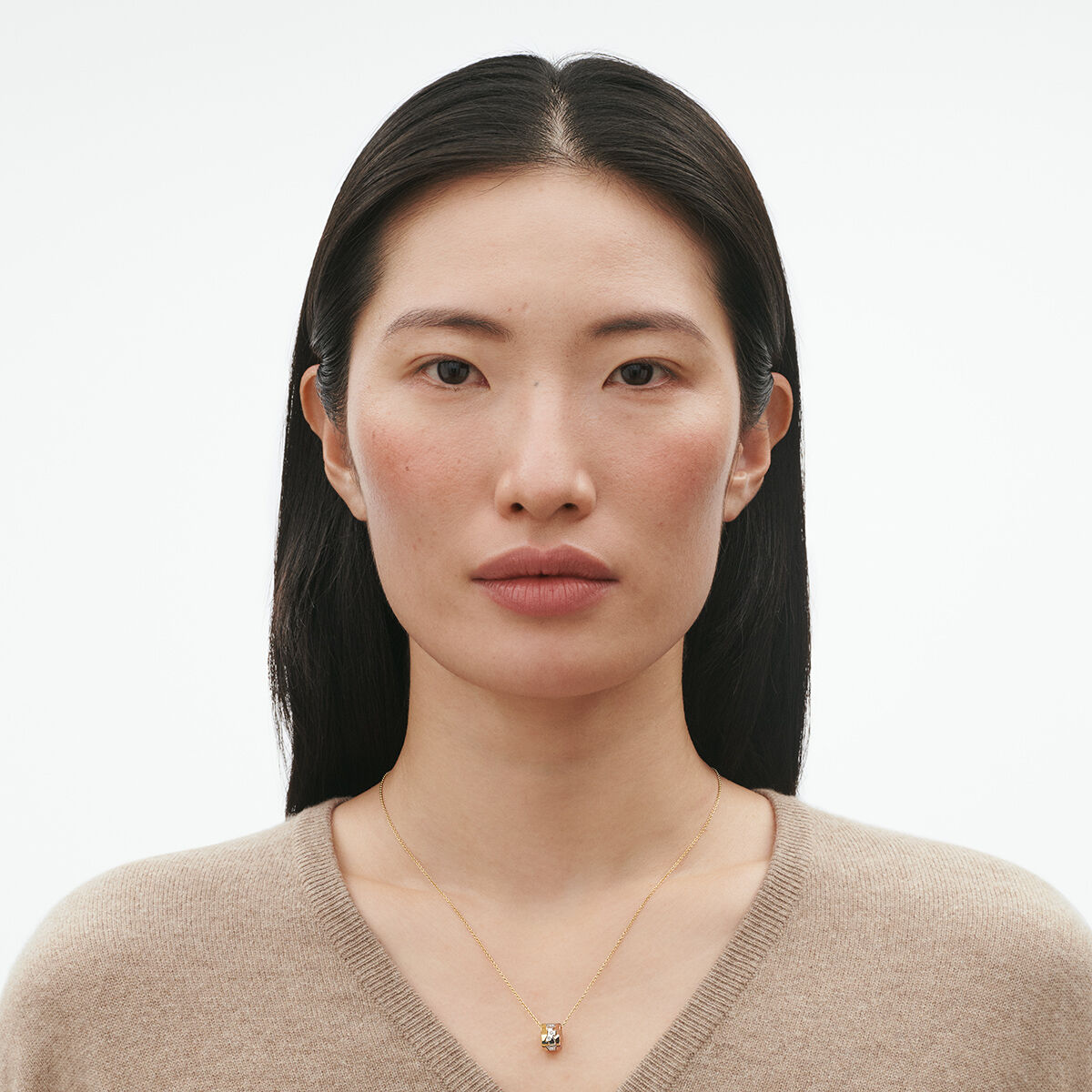 Fusion 18 Kt. rose gold pendant with diamonds | Georg Jensen