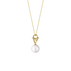 MAGIC pendant - 18 kt. yellow gold with pearl and diamonds