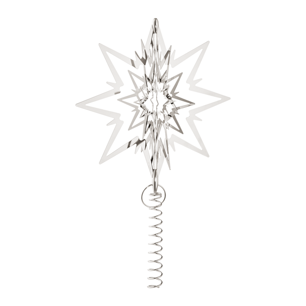STAR large Christmas tree topper in brass | Georg Jensen