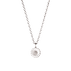 DAISY hänge - rhodinerat sterling silver med vit emalj
