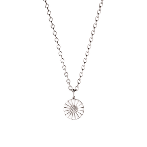 DAISY pendant - rhodinated sterling silver with enamel