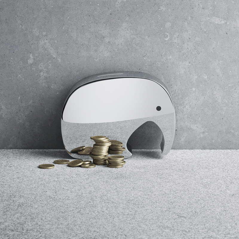通信販売 ジョージジェンセン GEORG JENSEN ステンレス 像 貯金箱 