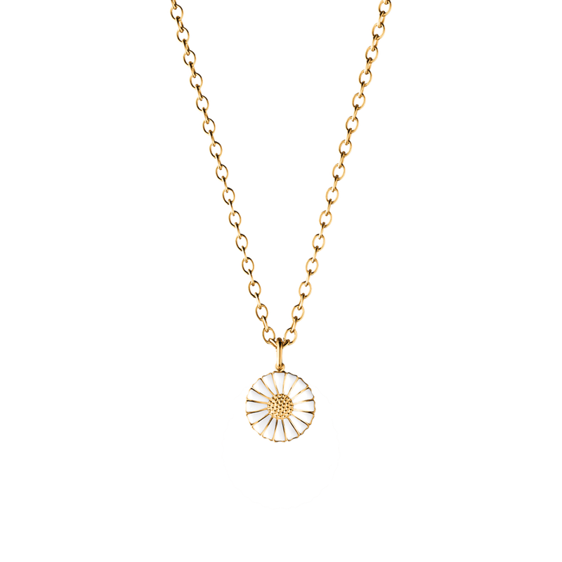 1.60 Eur/piece. Yellow Enameled Daisy Pendants in Gold Color 2 