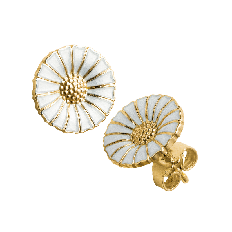 Daisy earrings in gold plated sterling silver Jensen
