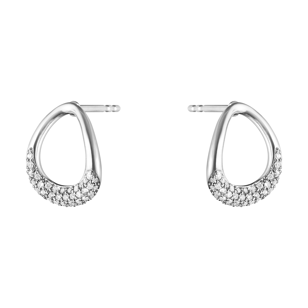 ジョージジェンセン オフスプリングピアス - スターリングシルバー