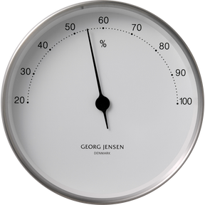 KOPPEL 10 cm hygrometer stainless steel with white dial