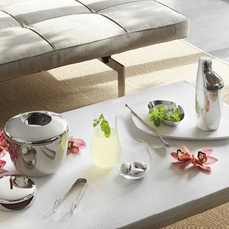 SKY set cocktail shaker set in stainless steel Jensen