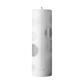 2018 Calendar Candle - silver print