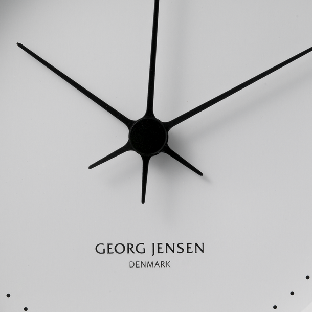 kabel sammensnøret pludselig KOPPEL 22 cm minimalist wall clock - white dial, stainless steel