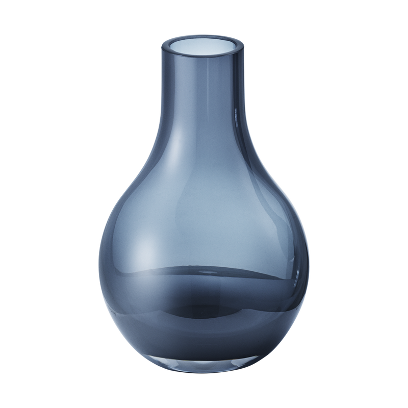 Cafu Extra Small Blue Glass Flower Vase Georg Jensen