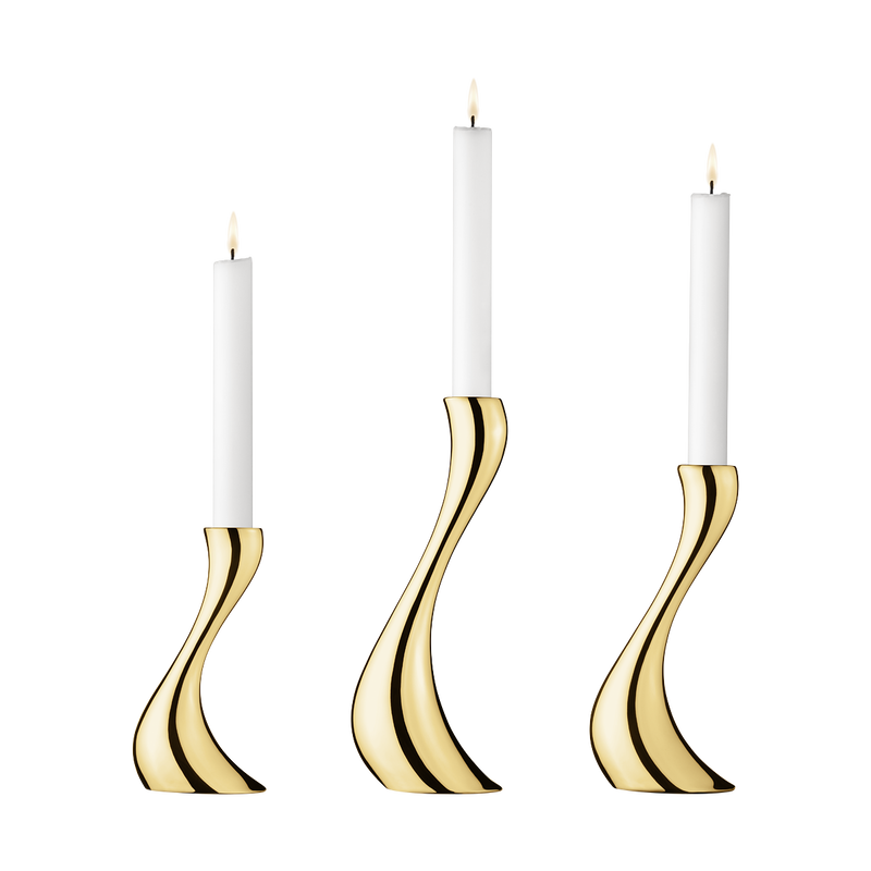 COBRA Kerzenhalter-Set, Goldauflage
