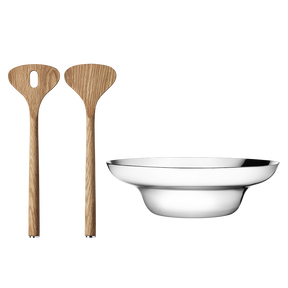 ALFREDO bowl and salad servers