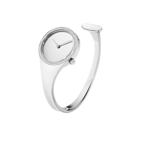Vivianna Diamond And Rose Gold Watches For Women Georg Jensen Vivianna 27 Mm Quartz Mirror Dial Diamond Bezel