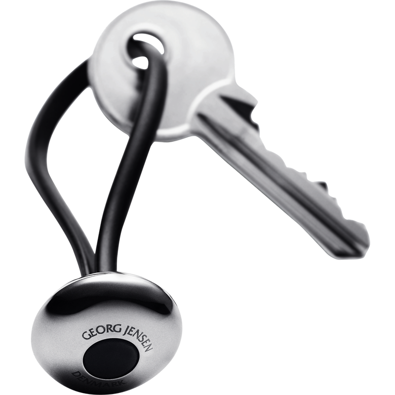 Ellipse Designer Keychain In Stainless Steel Georg Jensen
