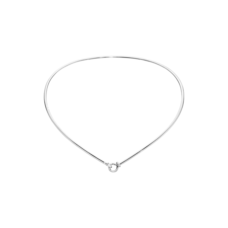 DEW DROP neck ring - sterling silver