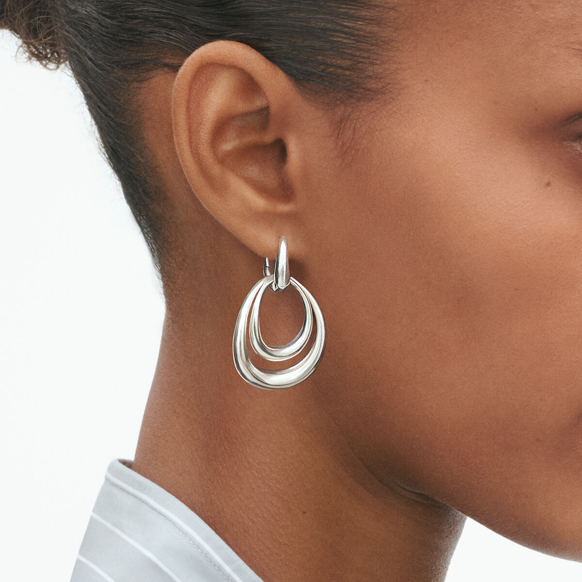 オフスプリング (Offspring) ピアス - スターリングシルバー (L)