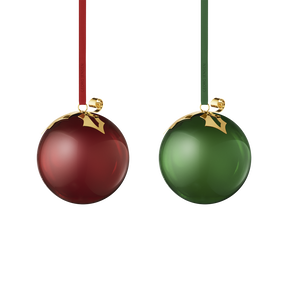 2026 Glass Baubles, 2pcs