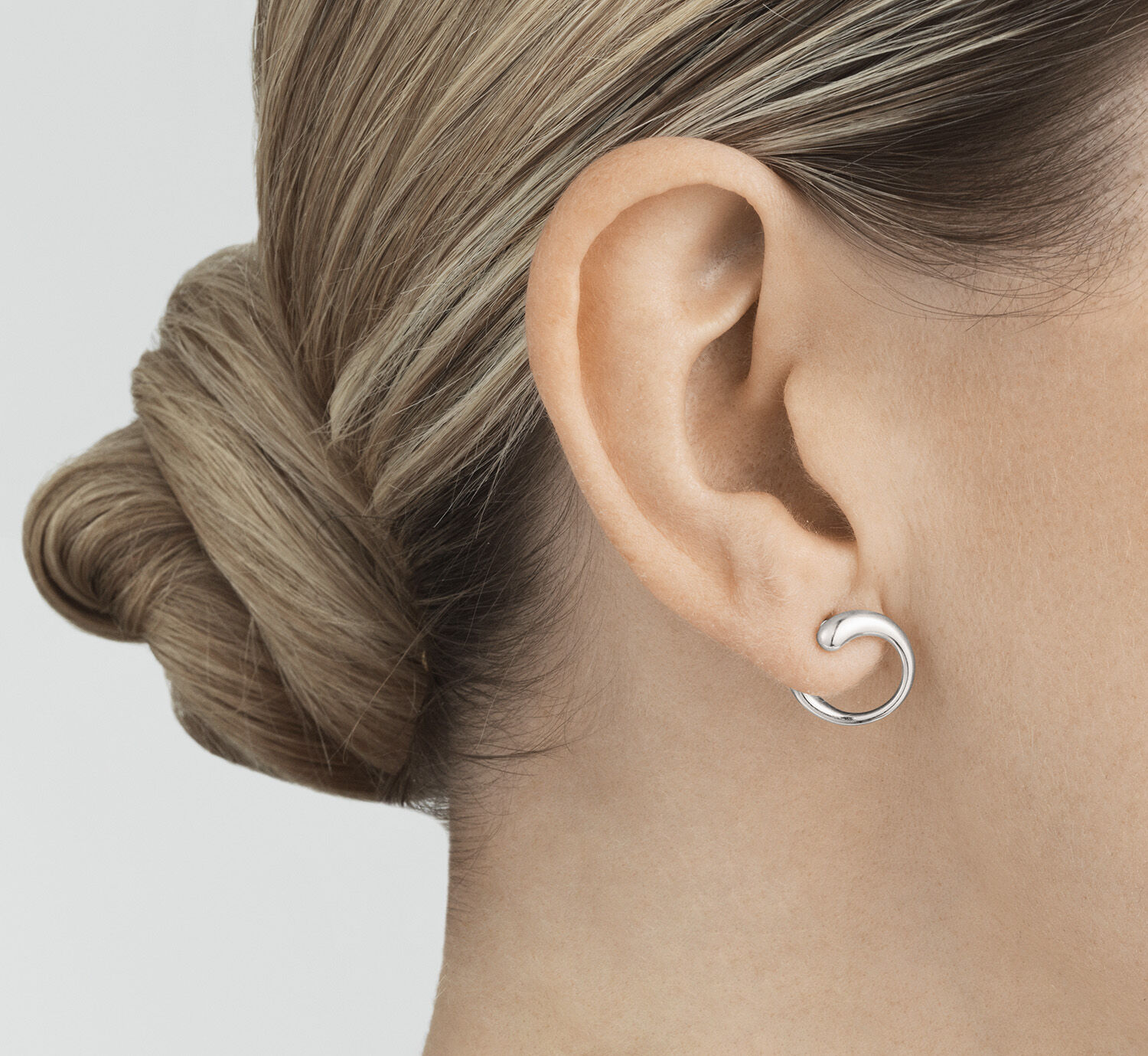Mercy silver stud earring in sterling silver | Georg Jensen