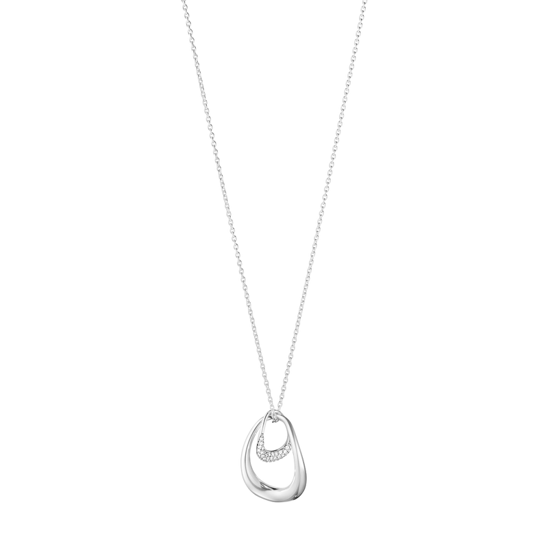 【美品】GEORG JENSEN ジョージ ジェンセン　ネックレス　鈴蘭　銀レア