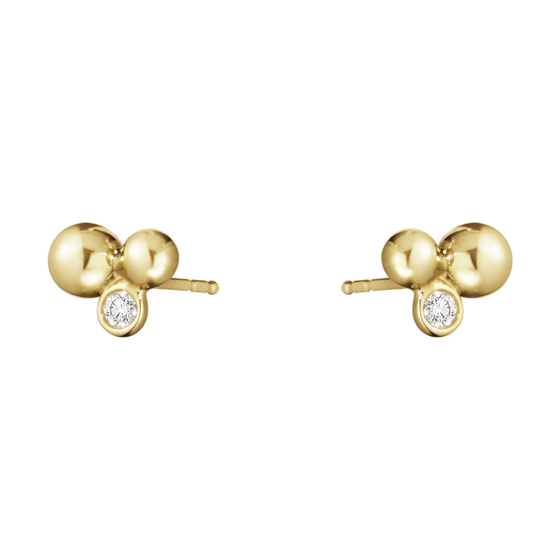 MOONLIGHT GRAPES earrings 18 kt. yellow gold with diamonds