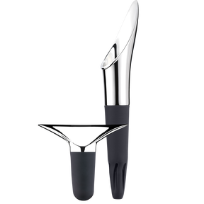 WINE set, 2 pcs. (wine stopper and wine pourer)