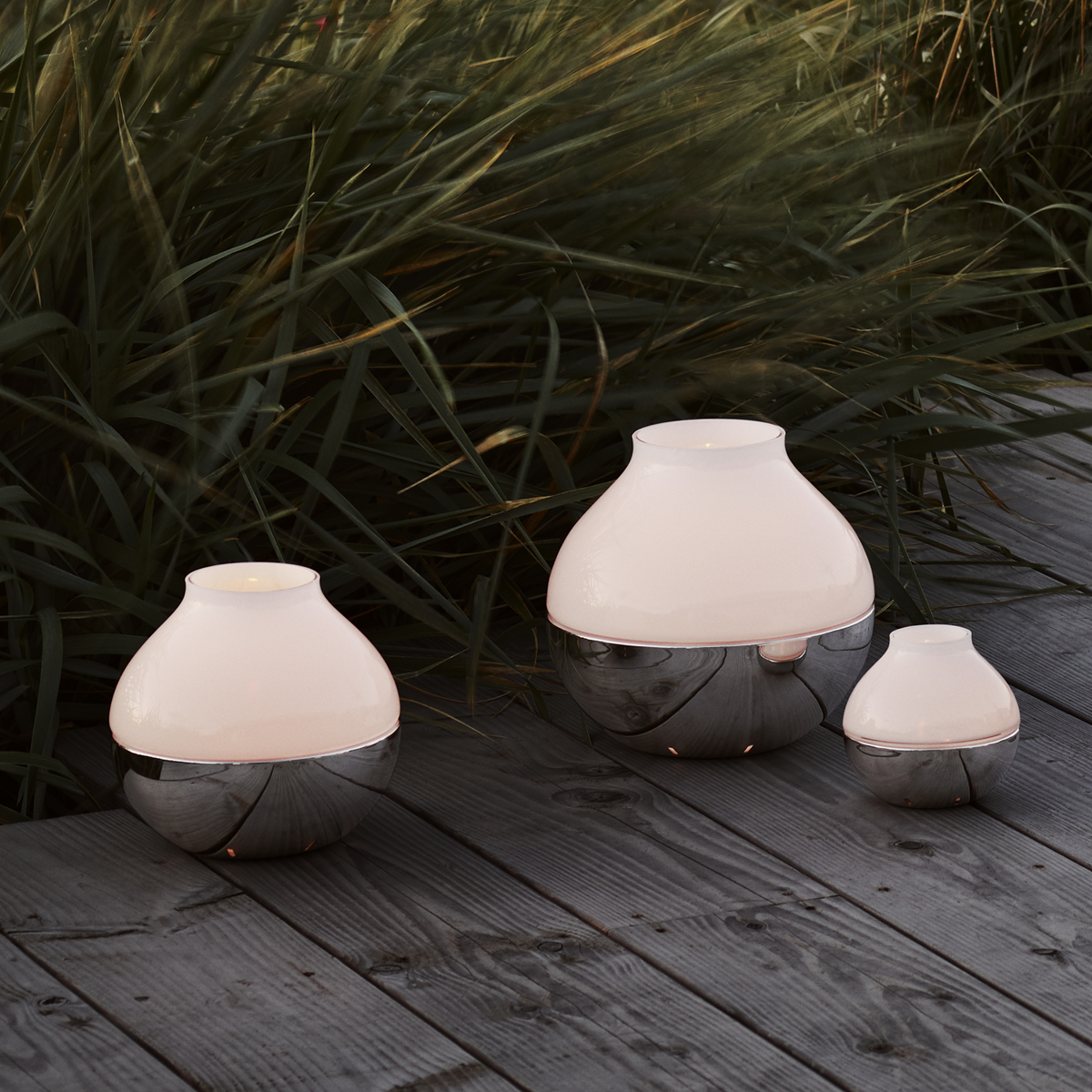 KOPPEL hurricane modern glass candle holder Jensen