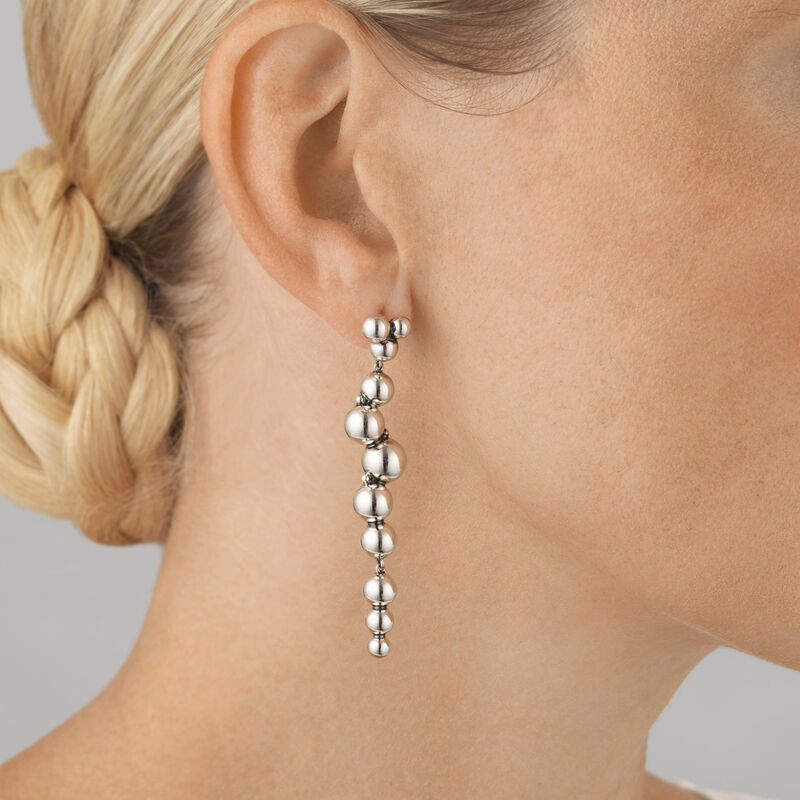 Moonlight Grapes earrings in sterling silver