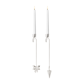 2022 Candleholder set, Bow & Cone