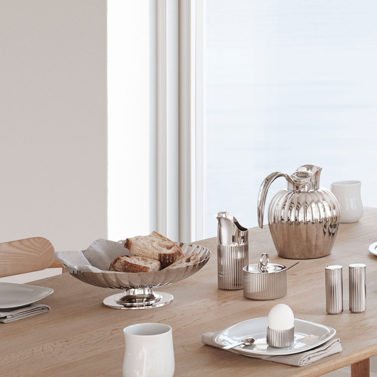BERNADOTTE creamer, stainless steel milk jug | Georg Jensen