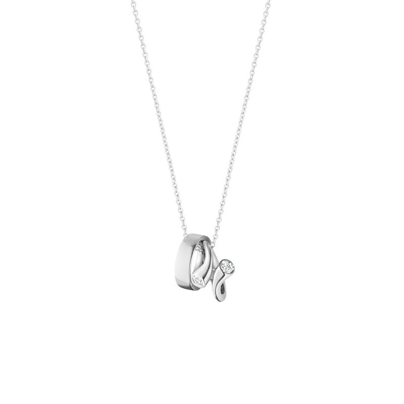 マジック Magic チャームペンダント 18kホワイトゴールド ダイヤモンド I Georg Jensen