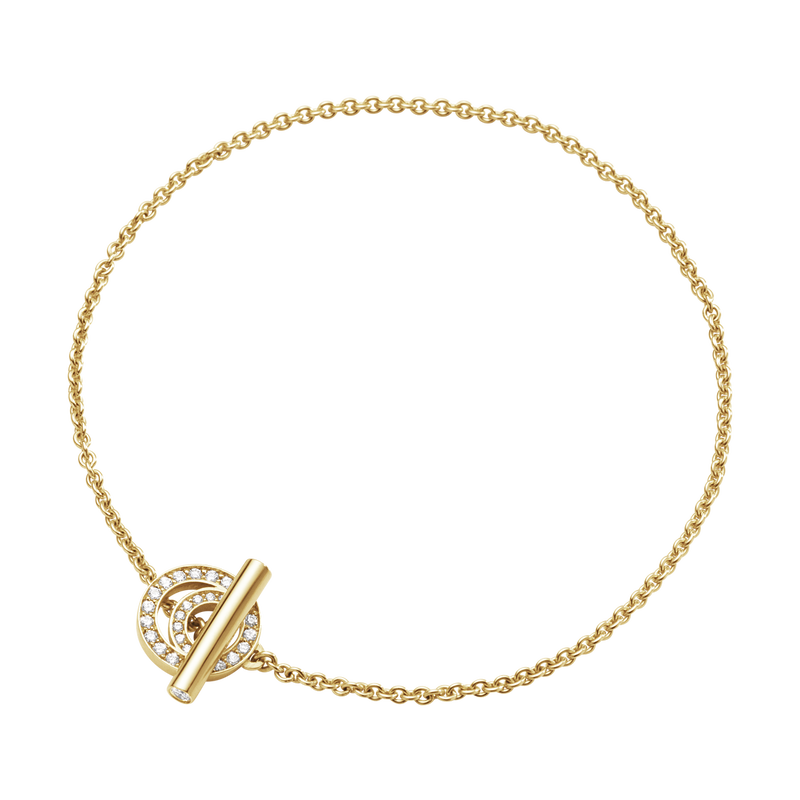 HALO bracelet - 18 kt. gold with brilliant cut diamonds I Georg Jensen