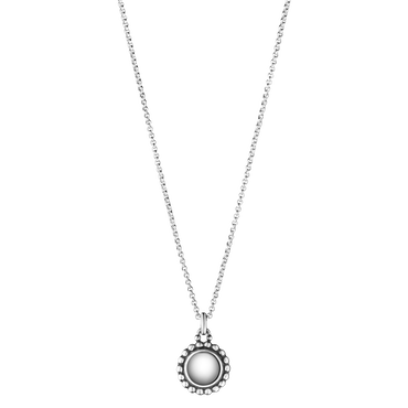Moonlight Blossom pea chain and pendant with silver stone | Georg Jensen