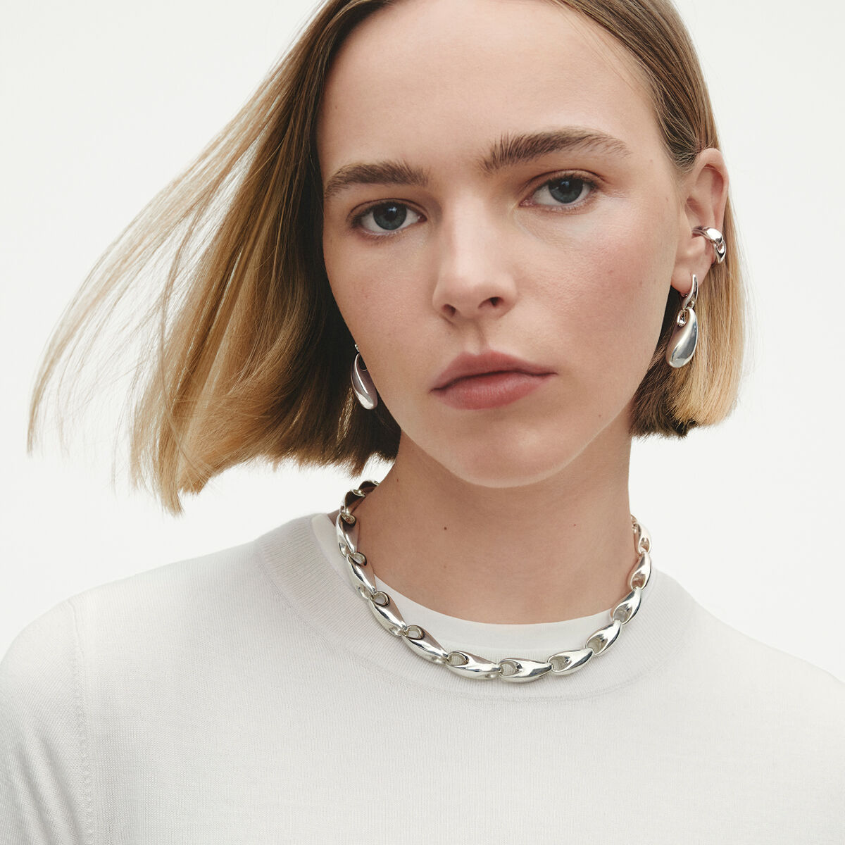 スターリングシルバー製 Georg Jensen Reflect イヤーカフ