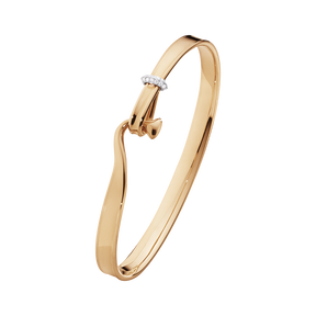 TORUN armring - 18 kt. rosa guld med brilliantslebne diamanter TORUN armring - 18 kt. rosa guld med brilliantslebne diamanter