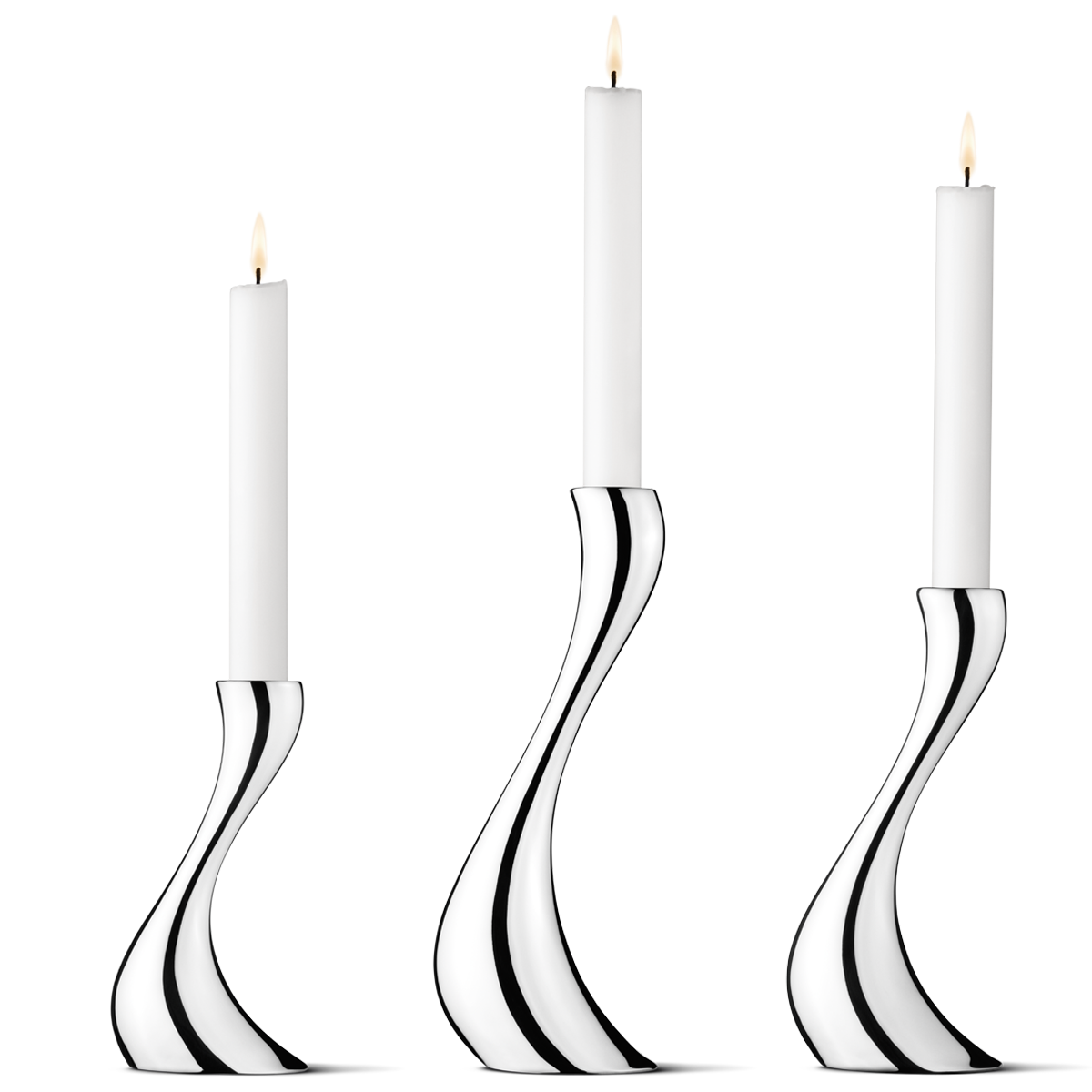 COBRA Kerzenhalter, klein, mittel, groß I Georg Jensen