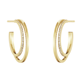 Gold Silver And Diamond Earrings For Women Shop At Georg Jensen Vintage georg jensen earrings (2 pairs) design by henry pilstrup and allan sccharff, sterling silver. halo earhoops
