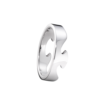 Fusion white gold end ring for women | Georg Jensen