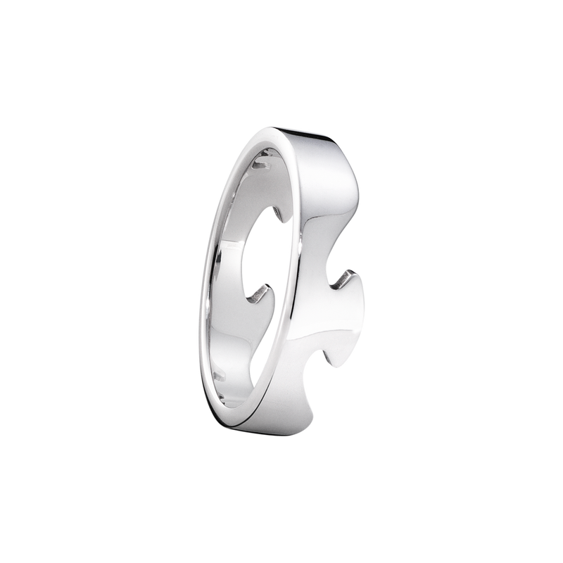 FUSION end ring - 18 kt. white gold
