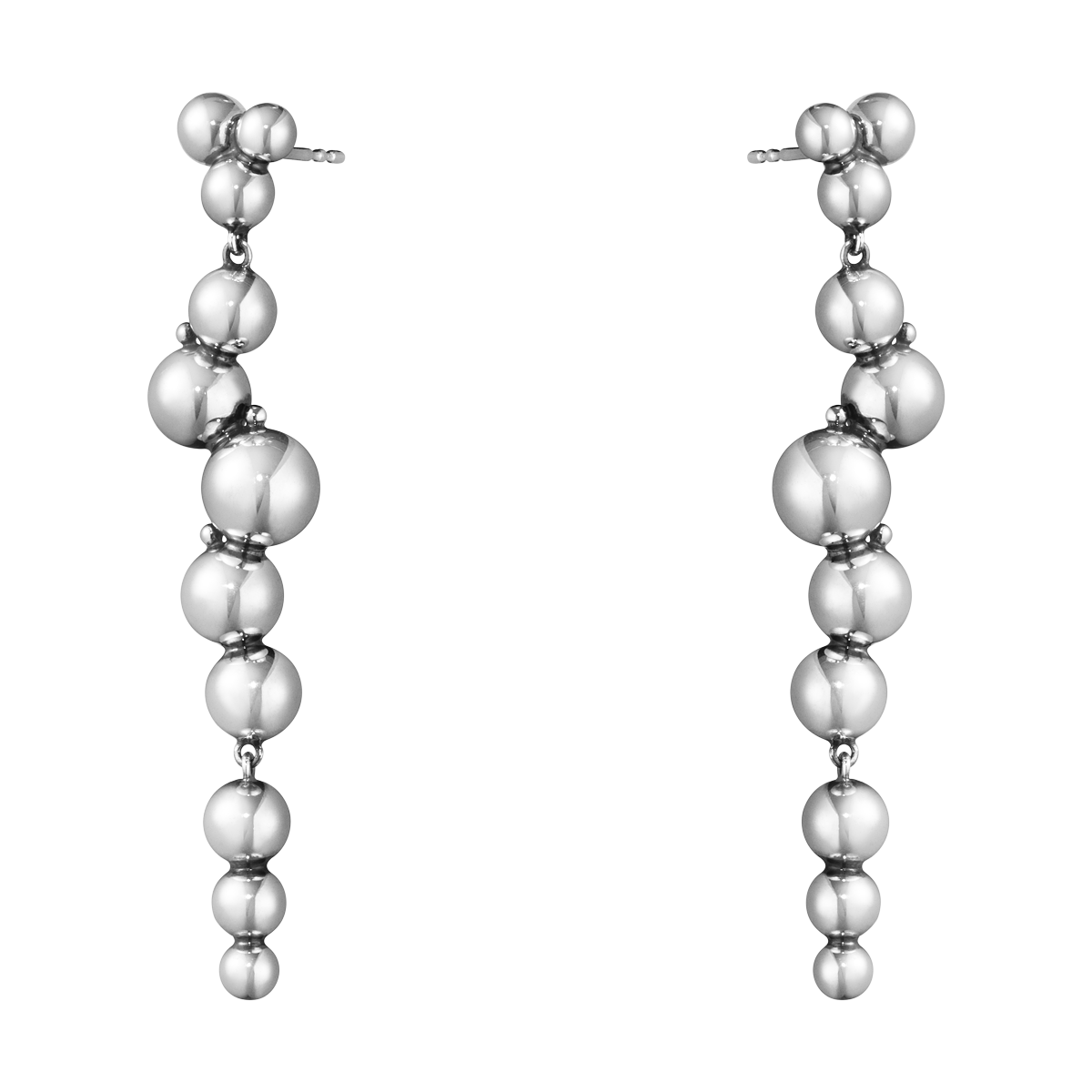 Moonlight Grapes earrings in sterling silver