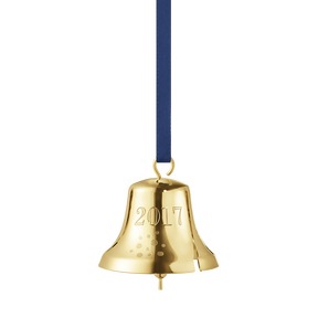 2017 Christmas Bell, gold plated
