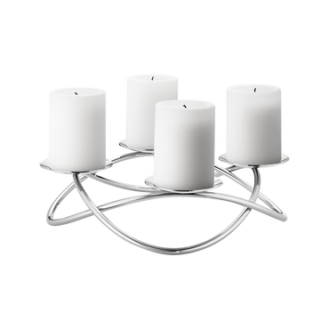 Bare overfyldt nederlag Symposium SEASON lysestage og adventsstage i rustfrit stål | Georg Jensen