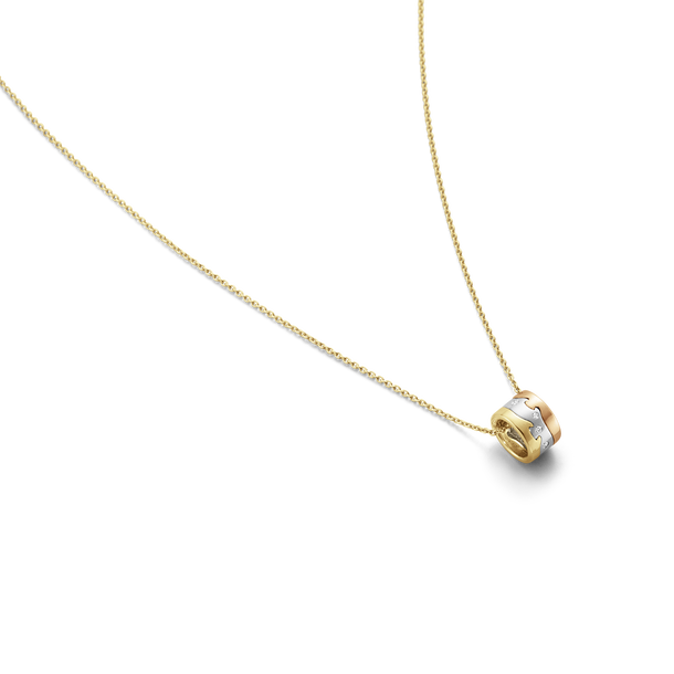 FUSION ペンダント 18K イエローゴールド、ホワイトゴールド、ローズゴールド+ ダイヤモンド