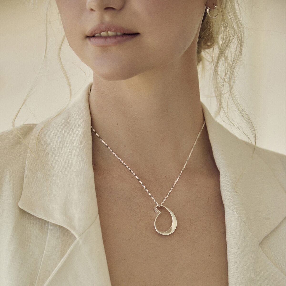 OCRF Heart Necklace Sterling Silver I 